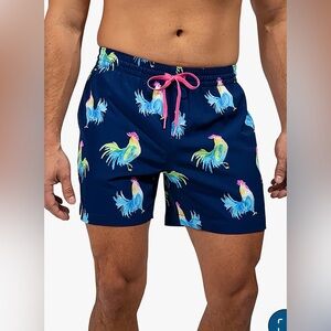 Chubbies Men’s The Fowl Plays Swim Trunks Sz Sm